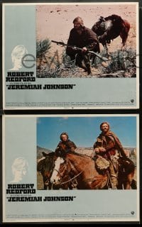 1w657 JEREMIAH JOHNSON 4 int'l LCs '72 mountain man Robert Redford, directed by Sydney Pollack!
