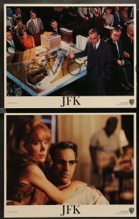 1w509 JFK 7 LCs '91 Oliver Stone, Kevin Costner as Jim Garrison, Kevin Bacon, Sissy Spacek!
