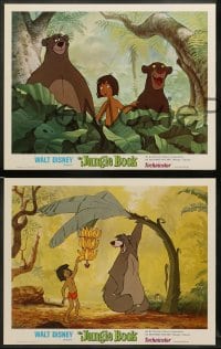 1w226 JUNGLE BOOK 8 LCs R78 Walt Disney cartoon classic, great image of all characters!
