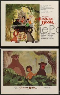 1w227 JUNGLE BOOK 8 LCs R84 Walt Disney cartoon classic, great images of Mowgli & friends!