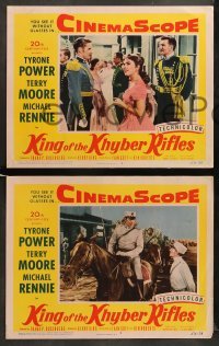 1w587 KING OF THE KHYBER RIFLES 5 LCs '54 British soldier Tyrone Power, gorgeous Terry Moore!