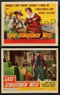 1w241 LAST STAGECOACH WEST 8 LCs '57 Jim Davis & Mary Castle, Lee Van Cleef, Roy Barcroft!