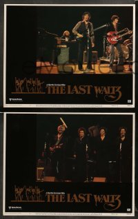 1w544 LAST WALTZ 6 LCs '78 Martin Scorsese, great image of The Band performing on stage!