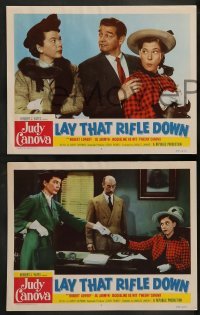 1w754 LAY THAT RIFLE DOWN 3 LCs '55 great images of wacky Judy Canova!