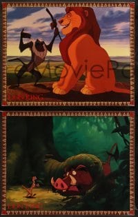 1w247 LION KING 8 LCs '94 classic Disney cartoon set in Africa, great images!