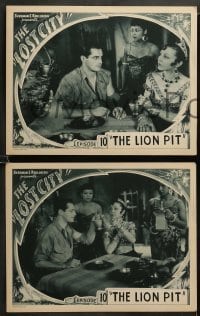 1w591 LOST CITY 5 chapter 10 LCs '35 cool high-voltage jungle sci-fi serial, The Lion Pit!