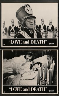 1w257 LOVE & DEATH 8 LCs '75 cool images from wacky Woody Allen & Diane Keaton romantic comedy!