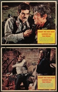 1w661 MacKENNA'S GOLD 4 LCs '69 great images of cowboys Gregory Peck & Omar Sharif, western!