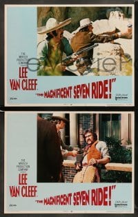 1w546 MAGNIFICENT SEVEN RIDE 6 LCs '72 cowboy Lee Van Cleef, Stefanie Powers, western sequel!