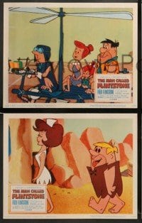 1w592 MAN CALLED FLINTSTONE 5 LCs '66 Hanna-Barbera, Fred, Barney, cartoon spy spoof!