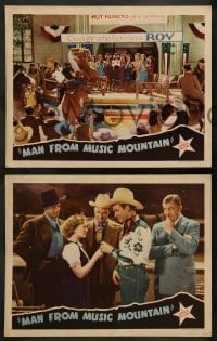1w594 MAN FROM MUSIC MOUNTAIN 5 LCs '43 Roy Rogers, Ruth Terry, Paul Kelly!