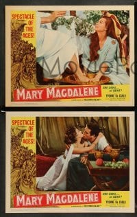 1w266 MARY MAGDALENE 8 LCs '60 La Spada e la croce, sexy Yvonne De Carlo, she-devil or saint?