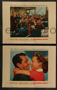 1w272 McCONNELL STORY 8 LCs '55 wonderful images of Alan Ladd, June Allyson, James Whitmore!