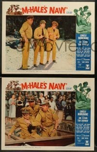 1w273 McHALE'S NAVY 8 LCs '64 wacky images of Ernest Borgnine & Tim Conway!