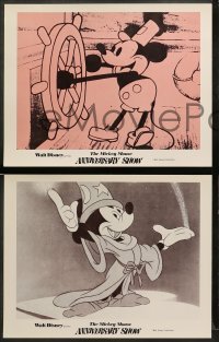 1w276 MICKEY MOUSE ANNIVERSARY SHOW 8 LCs '70 Walt Disney, Fantasia, Steamboat Willie, more!