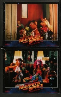 1w291 MUPPETS FROM SPACE 8 LCs '99 Kermit, Miss Piggy, Fozzie Bear & Animal, Jim Henson sci-fi!