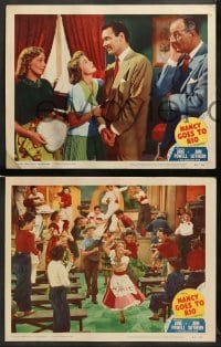 1w764 NANCY GOES TO RIO 3 LCs '50 Jane Powell, Ann Sothern, Barry Sullivan, great musical!