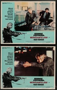 1w304 NEWMAN'S LAW 8 LCs '74 most cops play by the book, George Peppard writes his own!