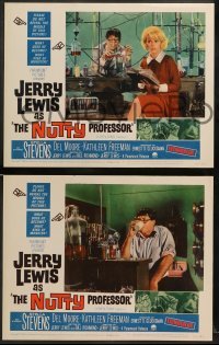1w310 NUTTY PROFESSOR 8 LCs '63 wacky Jerry Lewis directs & stars w/pretty Stella Stevens!