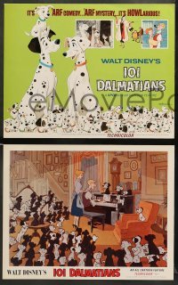1w020 ONE HUNDRED & ONE DALMATIANS 9 LCs R69 most classic Walt Disney canine family cartoon!