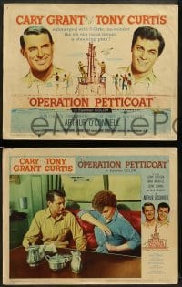 1w316 OPERATION PETTICOAT 8 LCs '59 Cary Grant & Tony Curtis, Joan O'Brien, Dina Merrill!