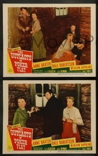 1w597 OUTCASTS OF POKER FLAT 5 LCs '52 Anne Baxter, Dale Robertson & Hopkins in Bret Harte story!