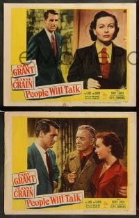 1w670 PEOPLE WILL TALK 4 LCs '51 Cary Grant, Jeanne Crain, Walter Slezak!