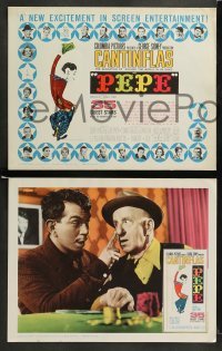1w324 PEPE 8 LCs '60 Cantinflas, Jimmy Durante, Maurice Chevalier, Kim Novak, cool colorful images!