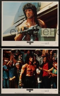 1w345 RAMBO III 8 LCs '88 Sylvester Stallone returns as John Rambo, Richard Crenna