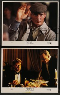 1w349 REMAINS OF THE DAY 8 LCs '93 Anthony Hopkins, James Fox, Chris Reeve, Ivory/Merchant/Jhabvala