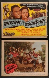 1w352 RHYTHM ROUND-UP 8 LCs '45 Ken Curtis, Cheryl Walker, country western musical!