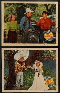 1w561 ROLL ON TEXAS MOON 6 LCs '46 Roy Rogers, Dale Evans, Gabby Hayes & great sheep!
