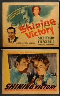 1w381 SHINING VICTORY 8 LCs '41 Geraldine Fitzgerald, James Stephenson, from A.J. Cronin play!