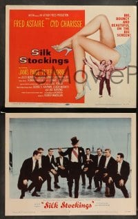 1w386 SILK STOCKINGS 8 LCs '57 musical version of Ninotchka with Fred Astaire & Cyd Charisse!