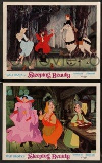 1w608 SLEEPING BEAUTY 5 LCs R70 Walt Disney cartoon fairy tale fantasy classic, great scenes!