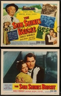 1w405 SUN SHINES BRIGHT 8 LCs '53 Clarence Muse, Arleen Whelan, John Ford directed!