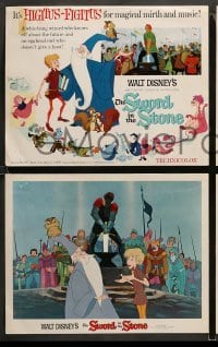 1w022 SWORD IN THE STONE 9 LCs '64 Disney's cartoon story of young King Arthur & Merlin the Wizard!