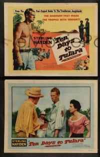 1w423 TEN DAYS TO TULARA 8 LCs '58 fugitive Sterling Hayden & Grace Raynor chased in South America!