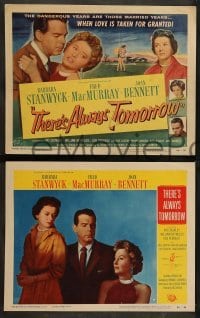 1w430 THERE'S ALWAYS TOMORROW 8 LCs '56 Barbara Stanwyck, Fred MacMurray, Joan Bennett!