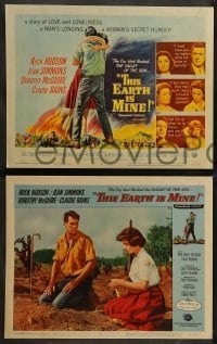 1w433 THIS EARTH IS MINE 8 LCs '59 Rock Hudson, Jean Simmons, Dorothy McGuire, Claude Rains!