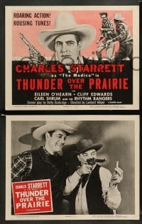 1w437 THUNDER OVER THE PRAIRIE 8 LCs R55 western cowboy Charles Starrett as the Medico!