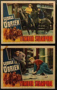 1w690 TIMBER STAMPEDE 4 LCs '39 George O'Brien, Chill Wills, Marjorie Reynolds!