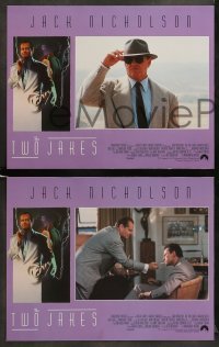 1w451 TWO JAKES 8 LCs '90 Jack Nicholson, Harvey Keitel, Meg Tilly, Stowe, art by Rodriguez!