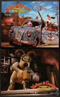 1w466 WALLACE & GROMIT: THE CURSE OF THE WERE-RABBIT 8 LCs '05 wacky English claymation!