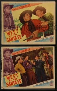 1w802 WEST OF THE SANTA FE 3 LCs '38 Charles Starrett, Iris Meredith, Dick Curtis!