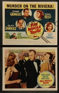 1w475 WHOLE TRUTH 8 LCs '58 Stewart Granger, George Sanders, Donna Reed, Gianna Maria Canale