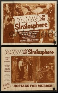1w707 ZOMBIES OF THE STRATOSPHERE 4 chapter 8 LCs '52 Nimoy on TC & two others, Hostage for Murder