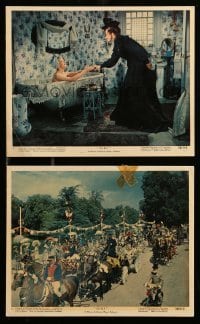 1x177 GIGI 2 color 8x10 stills '58 great images of Eva Gabor, Gingold, parade!