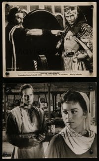 1x991 CHARLTON HESTON 2 8x10 stills '50s DeMille and Wyler classics, w/ Yul Brynner & Harareet!