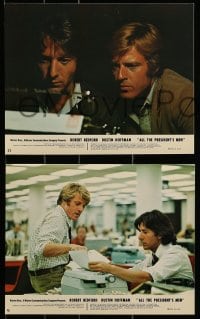 1x002 ALL THE PRESIDENT'S MEN 12 color 8x10 stills '76 Hoffman & Redford as Woodward & Bernstein!